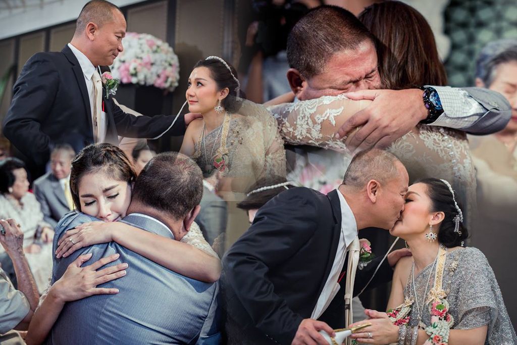 รวมภาพซึ้งๆต้อนรับ วันพ่อกับภาพประทับใจ พ่อ-ลูก ในวันแต่งงาน