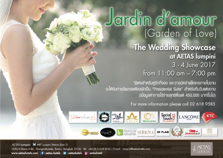 วันพิเศษที่สุดของคุณเกิดขึ้นแล้ว ที่งาน Wedding Fair 3-4 มิ.ย. นี้ ณ โรงแรมเอทัส ลุมพินี