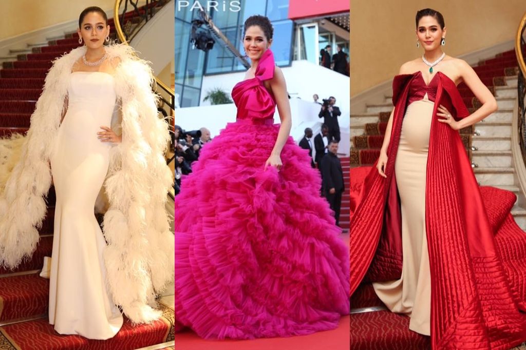 รวมชุดสวยระดับกูตูร์ของชมพู่ อารยา ณ พรมแดงเมืองคานส์ 2017