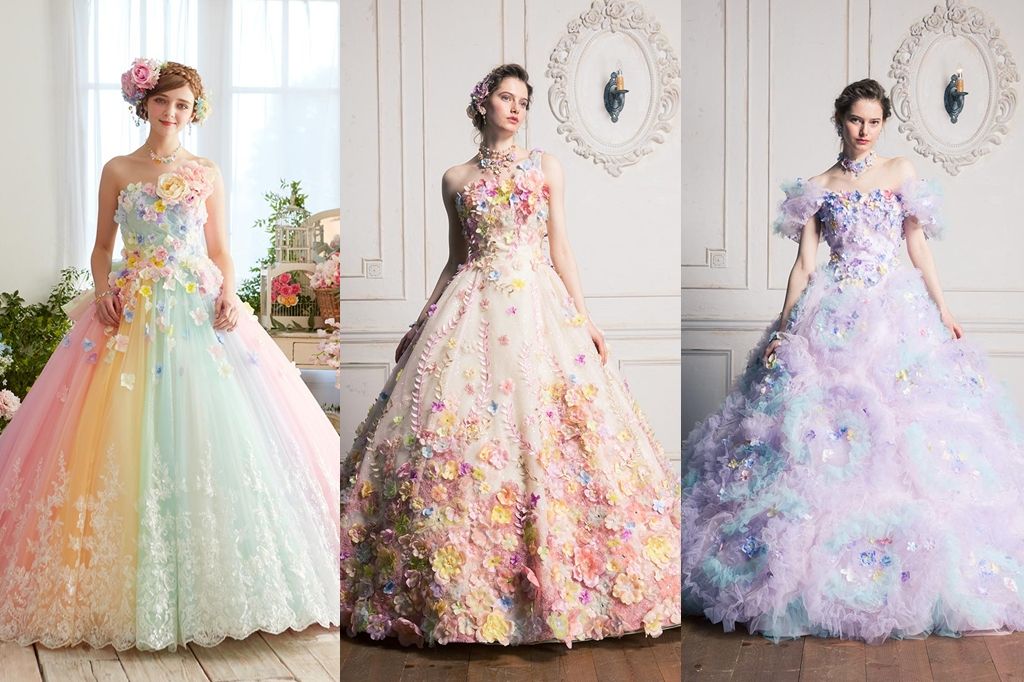 ชุดแต่งงานดอกไม้สวยหวานจากแบรนด์ญี่ปุ่น Yumi Katsura