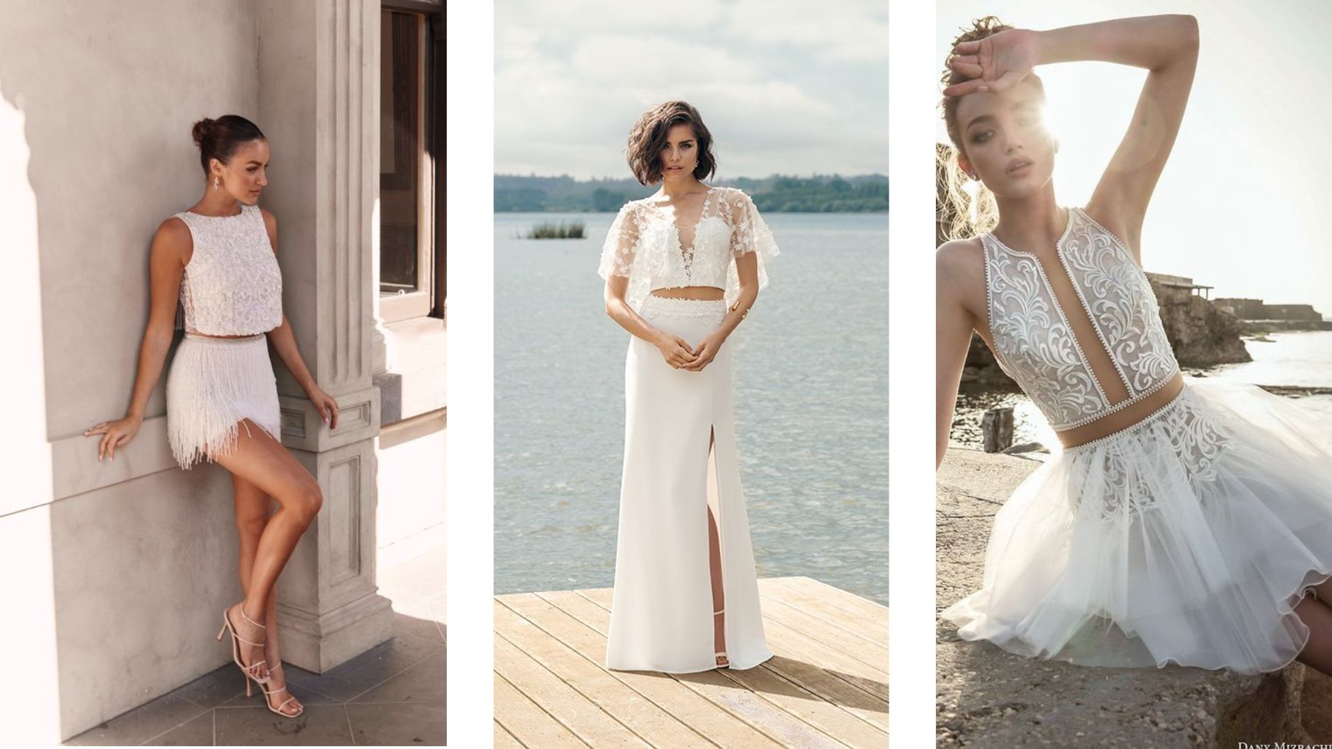 ชุด after party เจ้าสาว Two Piece แบบจับแมตช์ชุดท่อนบนและท่อนล่าง