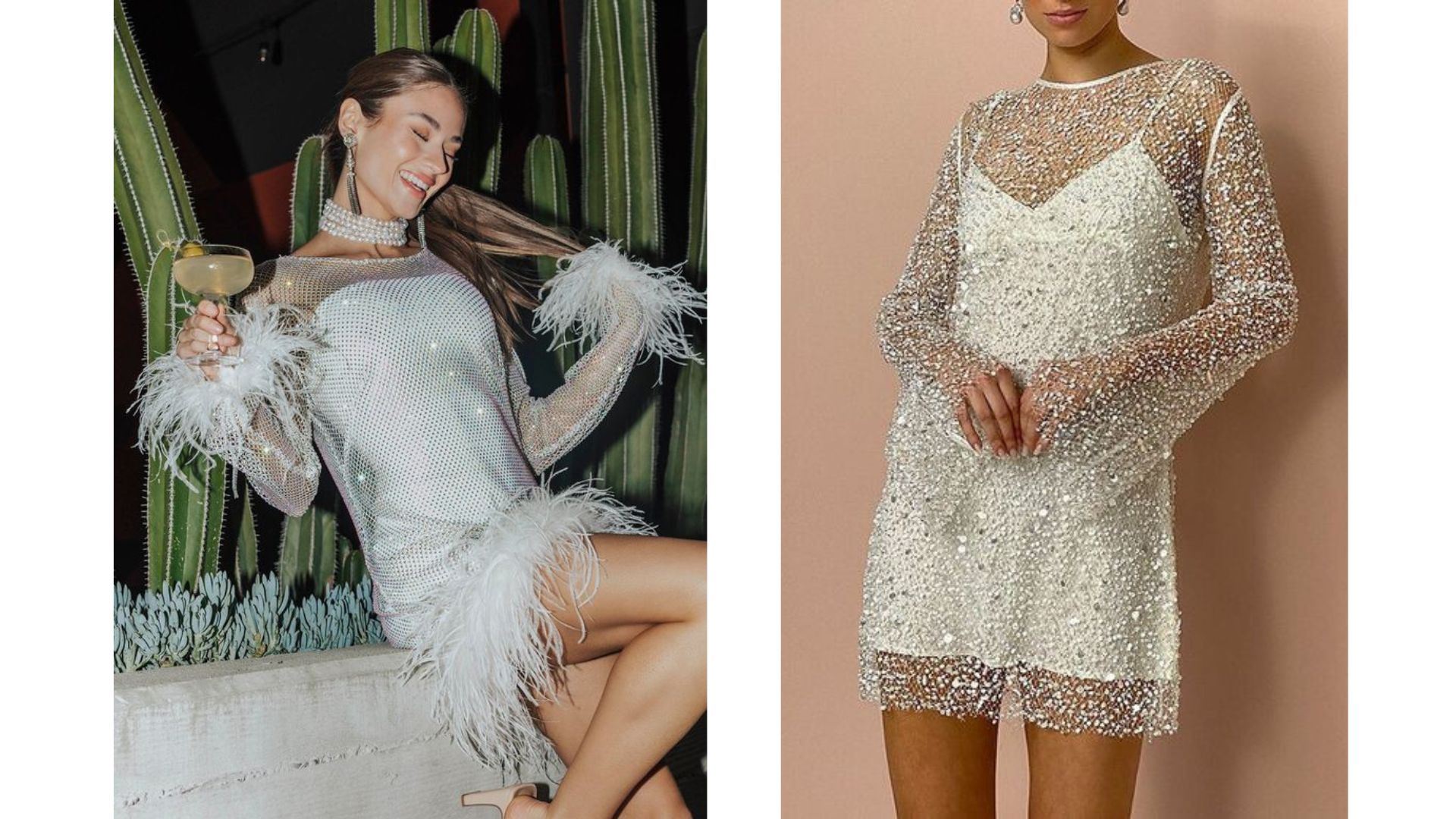 ชุด after party เก๋ ๆ จากเสื้อทับซีทรูที่ตกแต่งด้วยลวดลายสวย ๆ