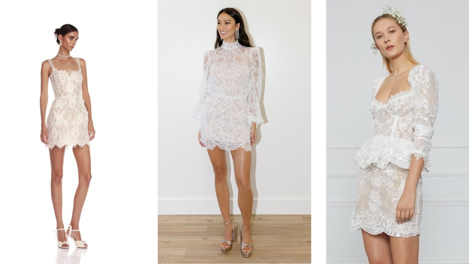 ชุด after party เจ้าสาวจากผ้าลูกไม้สุดคลาสสิก