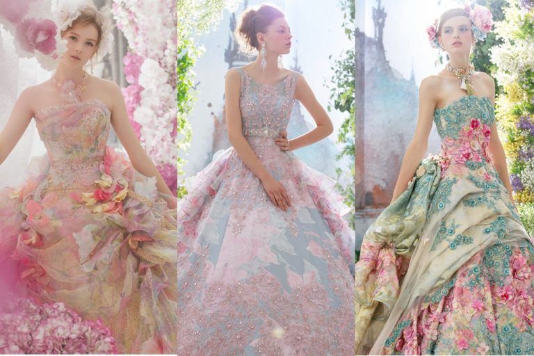 ชุดเจ้าสาวสีพาสเทลสุดฟรุ้งฟริ้งจากแบรนด์ Stella