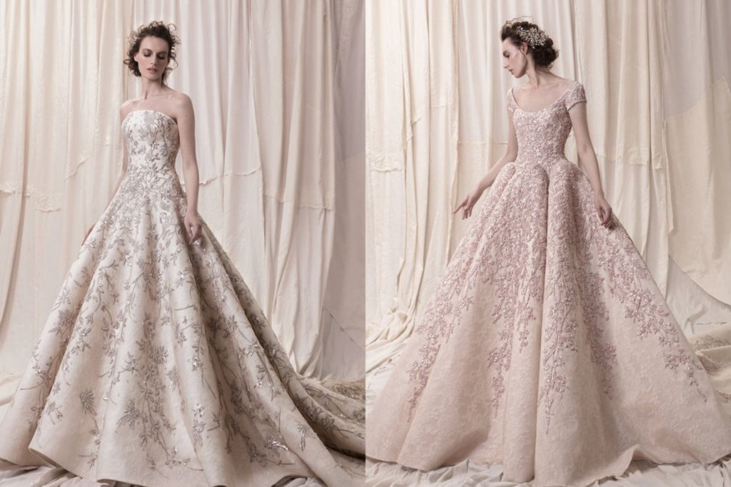 ชุดแต่งงาน Krikor Jabotien งานนี้มีดีที่ลูกไม้อาบเกล็ดหิมะ