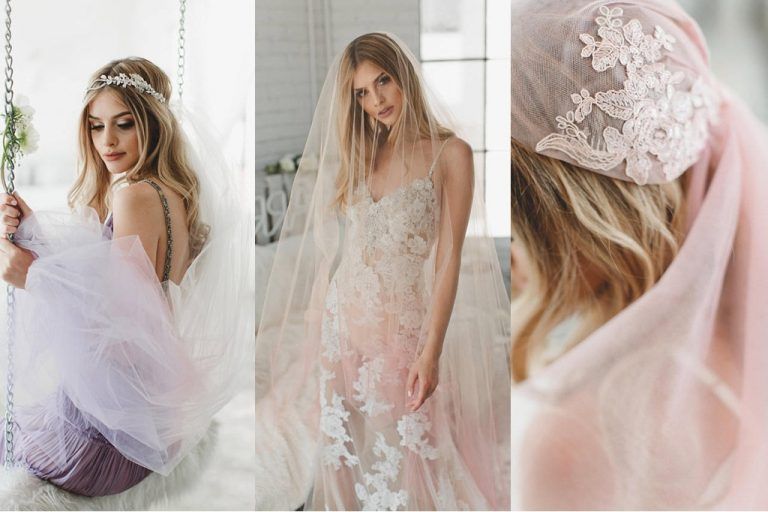 เวลเจ้าสาวสี Ombre แสนหวาน เพิ่มสีสันให้ชุดแต่งงาน จาก VeiledBeauty