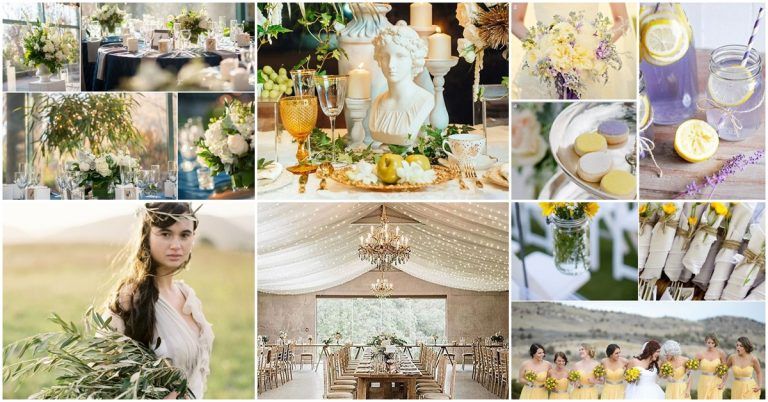 Pantone 2018 Meadowlark เหลืองอ่อนอมเขียวเนรมิตธีมแต่งงานสุดแนว