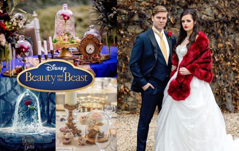 ธีมวิวาห์ Beauty and the Beast โรแมนติกหรูหราในโทนเหลืองสดใส