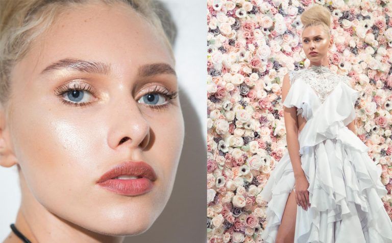 เมคอัพสไตล์ Golden in garden จาก Michael Costello 2018 ตรึงหัวใจแบบเทพธิดาผู้โดดเด่น