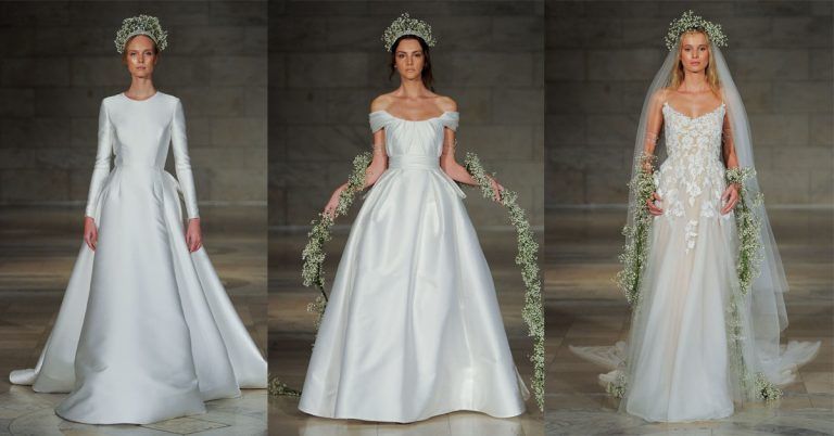 เรียบหรูราวเจ้าหญิงสูงศักดิ์กับชุดเจ้าสาวจาก Reem Acra Bridal Fall 2018