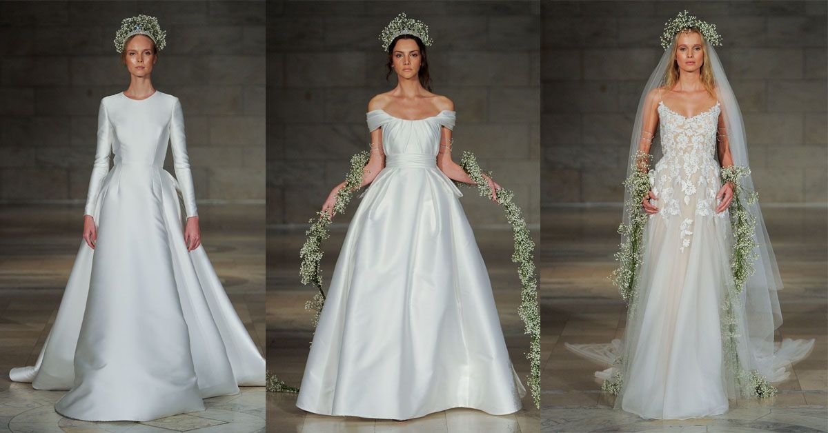 เรียบหรูราวเจ้าหญิงสูงศักดิ์กับชุดเจ้าสาวจาก Reem Acra Bridal Fall 2018