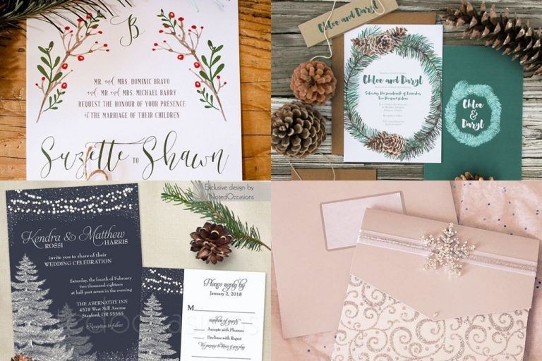 การ์ดแต่งงานแบบ Winter Style หนาวนี้แม้แต่การ์ดก็ต้องคูล