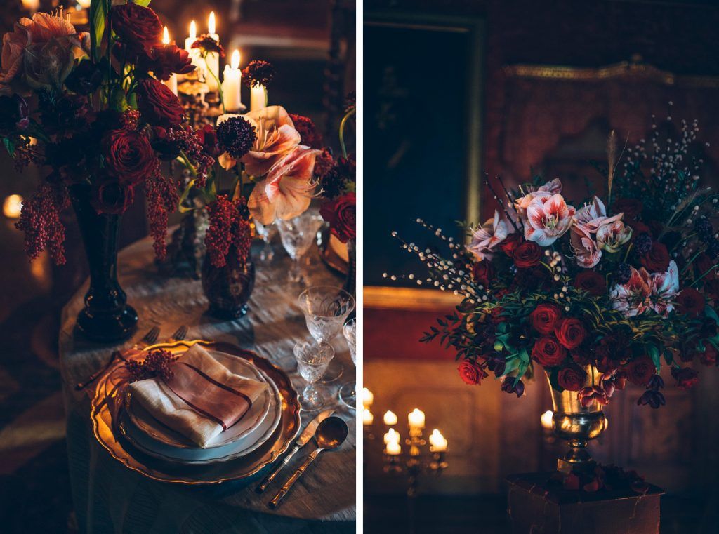 806 table dinner inspirational wedding styling fashion editorial la rosa canina firenze villa maiano flowers
