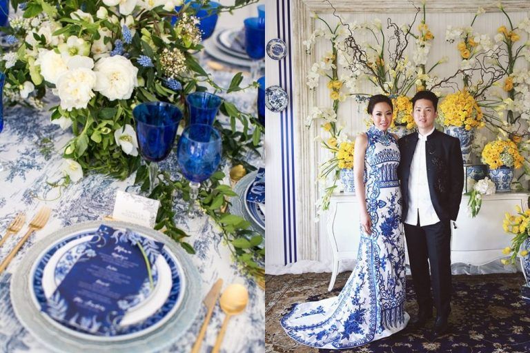 จัดงานแต่งงานธีม Chinoiseries โทนน้ำเงิน+ขาว คลาสสิคแบบจีนๆ โรแมนติกแบบยุโรป กลมกล่อมเย็นตารับลมหนาว