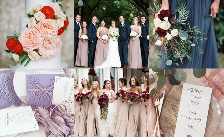 อัพเดตธีมสีจัดงานแต่งงานหลากสไตล์ในปี 2018