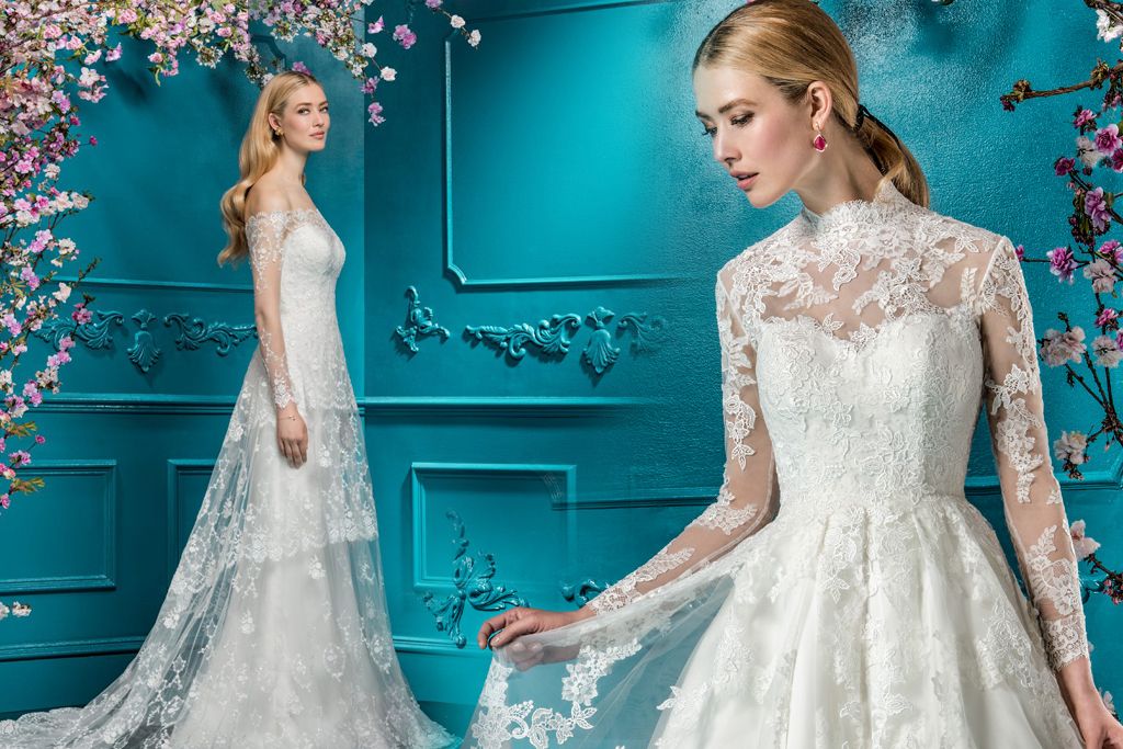 ชุดแต่งงานหรูหรา Ellis Bridals 2018 งานปักดอกไม้และมนต์สเน่ห์แห่งแสงสนธยา 