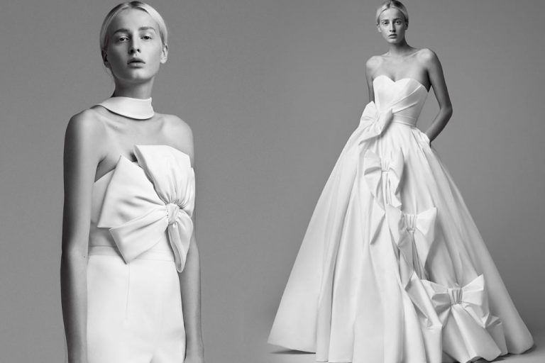 ชุดแต่งงาน Viktor&Rolf Bridal Fall 2018 สวยแบบมีคลาสกับโบหวานปนเท่