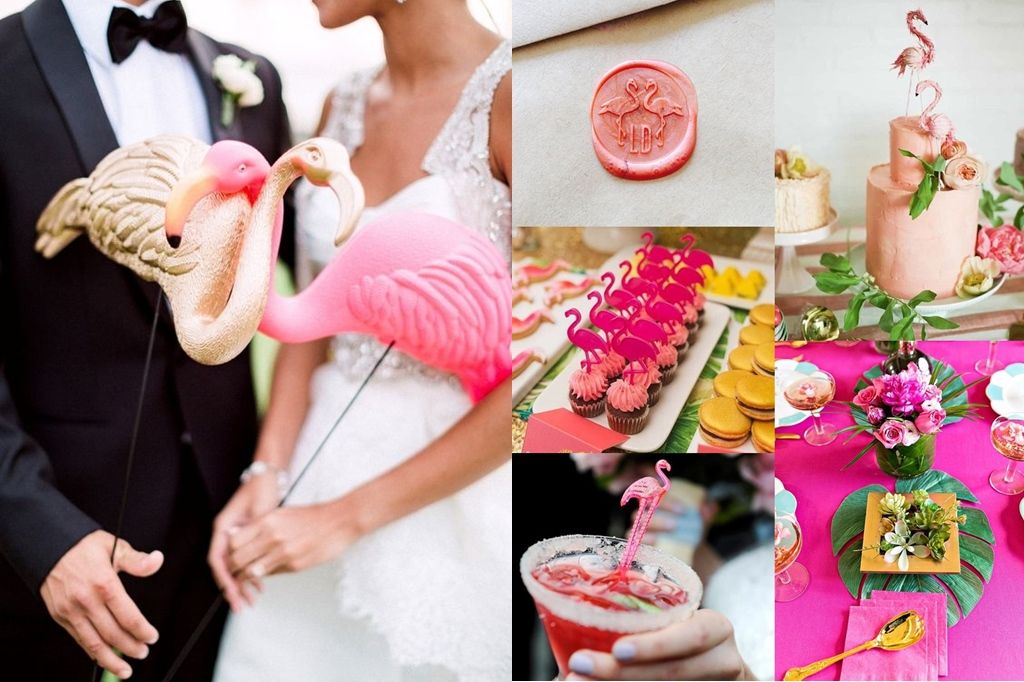ไอเดียจัดงานแต่งงานธีมฟลามิงโก้ งานนี้ชมพูจัดเต็ม โรแมนติกแบบชิค ๆ