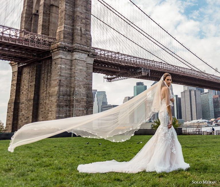 ชุดแต่งงานซีทรู Solo Merav 2018 โรแมนติกเย้ายวนแบบฉบับเจ้าหญิงชุดขาว