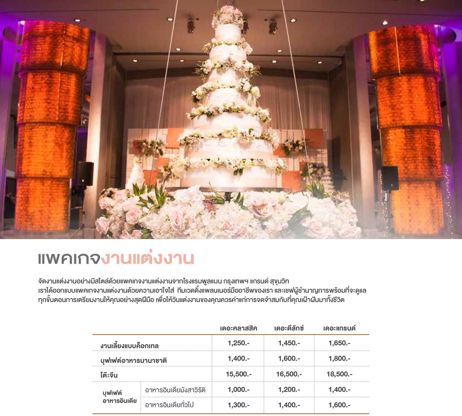 Pullman Bangkok Grande Sukhumvit Wedding Brochure 2018 6