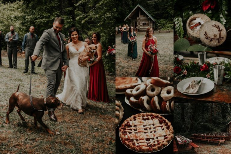 รีวิวงานแต่งงานน้อยในป่าใหญ่ อบอุ่นโรแมนติกสไตล์คันทรี ของคู่รักชาว Portland, สหรัฐอเมริกา