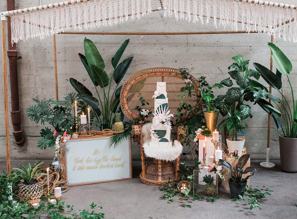 stylish tropical wedding inspiration in the pacific northwest 11