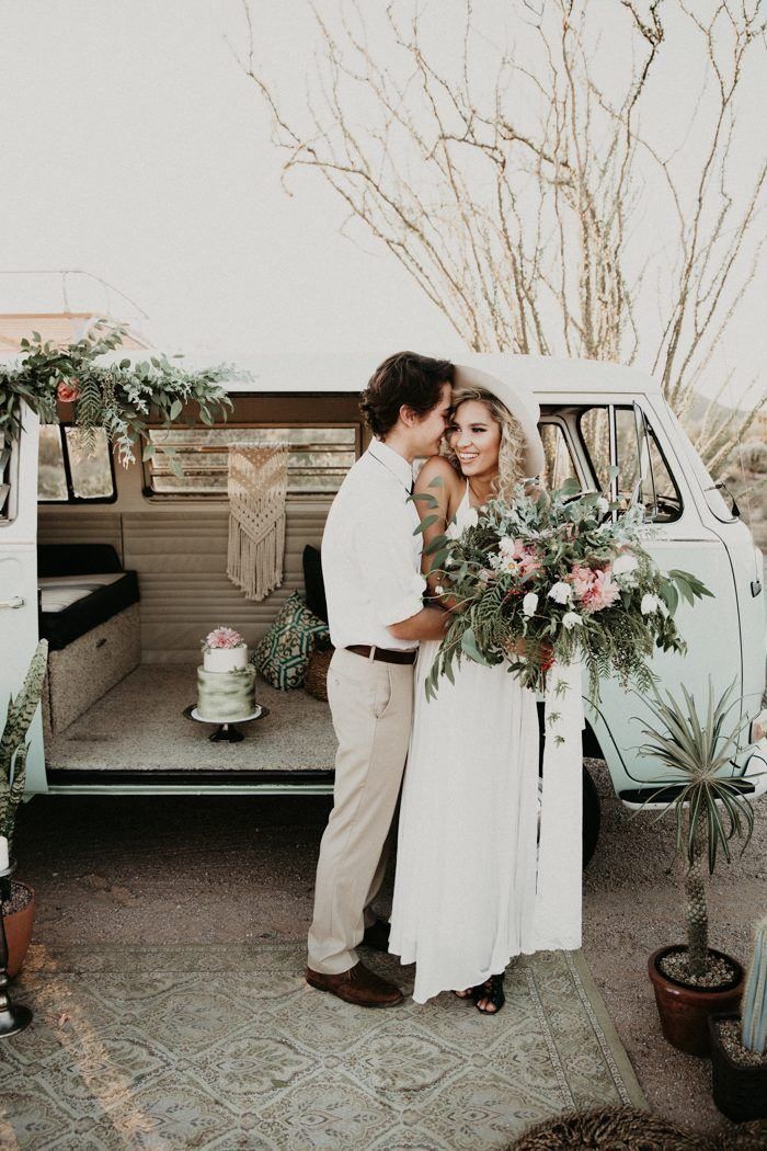 who knew a vw bus wedding in the desert could be so glamorous 30 700x1050