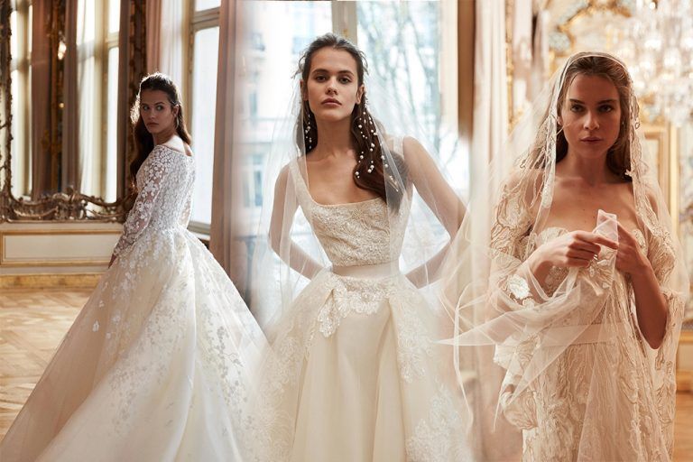 Elie Saab ชุดเจ้าสาวสีขาวสุดฟรุ้งฟริ้ง อ่อนหวานราวเจ้าหญิงกับกระโปรงทรงบอลกราวน์