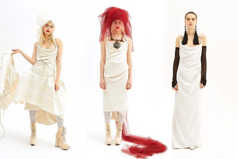 Andreas Kronthaler for Vivienne Westwood กับแฟชั่นชุดแต่งงานสุดล้ำในคอลเลคชั่นสปริง 2019 ที่มาพร้อมเวลสีแดงสุดคูล