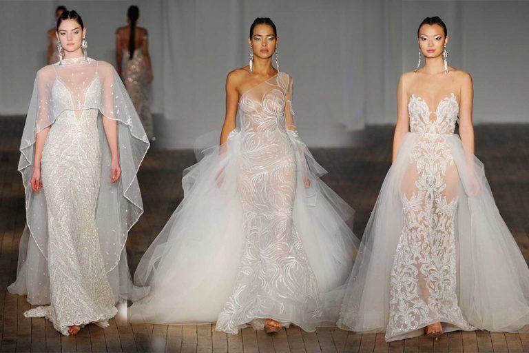 ชุดแต่งงานแสนหวานปนเซกซี่ในคอลเลคชั่นสปริง 2019 ที่เปล่งประกายไปด้วยความเซกซี่ เย้ายวนด้วยผ้าลูกไม้และผ้า Tulle แสนบางเบา