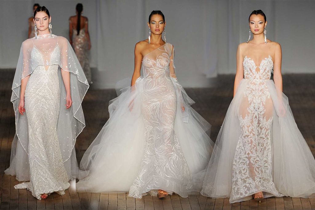 ชุดแต่งงานแสนหวานปนเซกซี่ในคอลเลคชั่นสปริง 2019 ที่เปล่งประกายไปด้วยความเซกซี่ เย้ายวนด้วยผ้าลูกไม้และผ้า Tulle แสนบางเบา