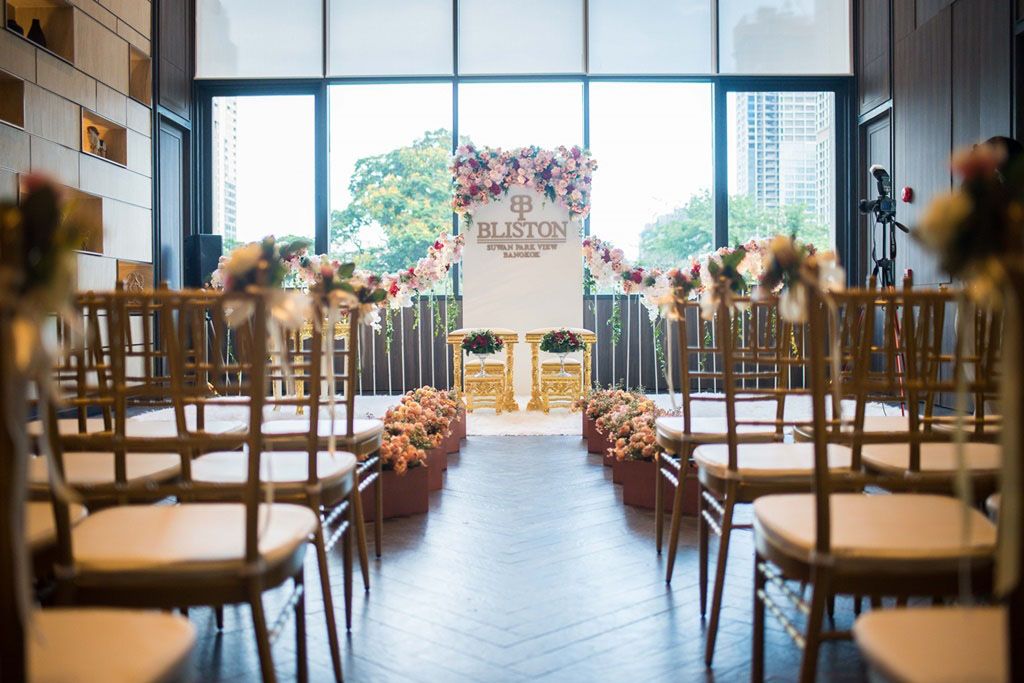 Bliston Wedding Showcase 2018 งานเวดดิ้งแฟร์ธีม Rose Champaign โรแมนซ์ อบอุ่นกลางวิวสวน ณ โรงแรมบลิสตัน สุววรณ พาร์ควิว