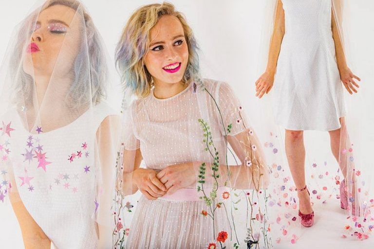 ไอเดียเวลเจ้าสาวสีหวาน ชิค ๆ สไตล์ Rocky Girl จาก Crown and Glory