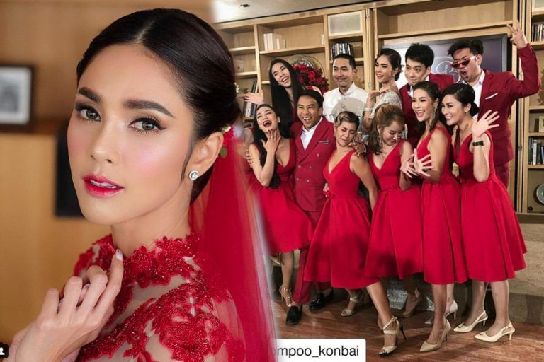 อุ้ม ลักขณา ควง บอล กฤษณะ เข้าพิธีวิวาห์ช่วงเช้า ยกน้ำชาแบบไทย-จีน