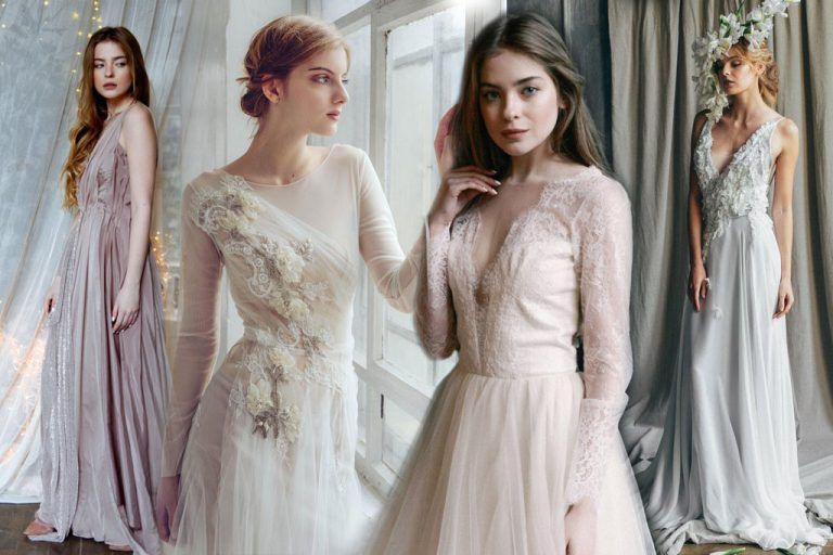 ชุดเจ้าสาวสไตล์วินเทจ คลาสสิคเรียบง่ายกลิ่นอายคันทรี สำหรับแต่งงานในสวนก็ได้ ริมชายหาดก็ดี จาก Mywony Bridal