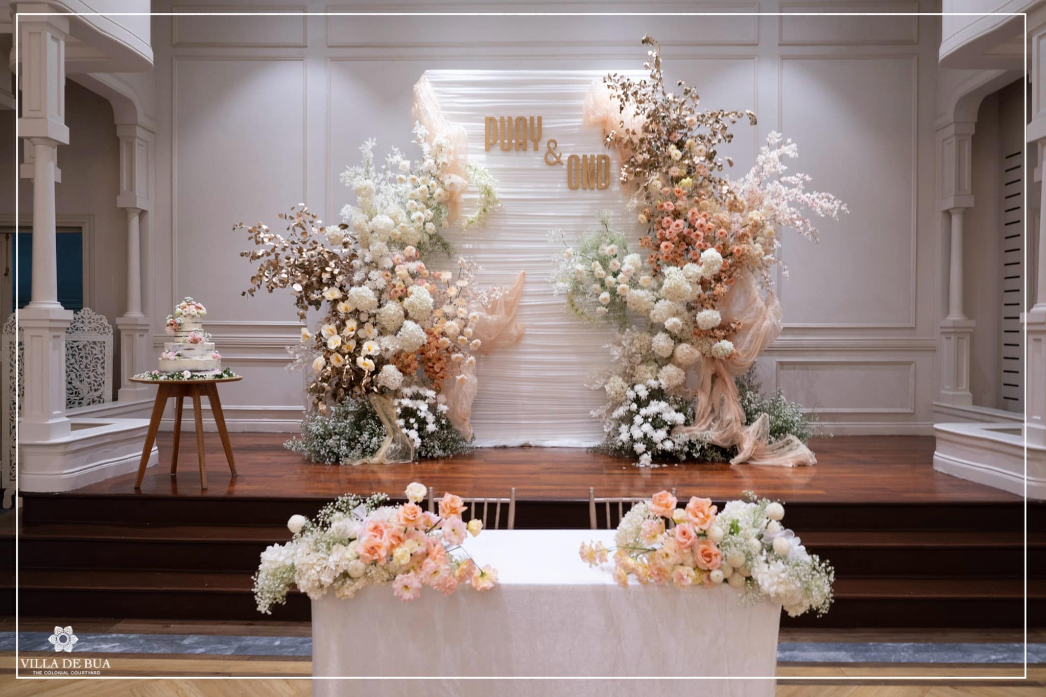 ห้องจัดเลี้ยง The Boutique Hall นิยมใช้จัดเลี้ยงพิธีเช้า ทั้งงานหมั้นหรือพิธียกน้ำชาตามประเพณีจีน