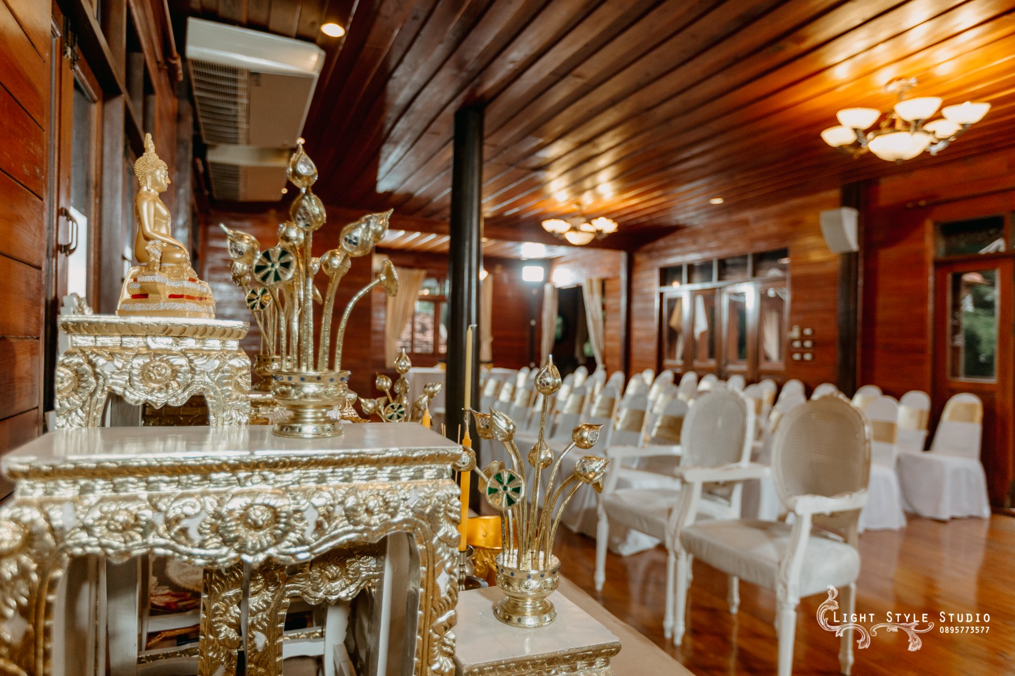 เรือนไทยรามอินทรา แต่งงานท่ามกลางกลิ่นอายแบบไทยแท้ รองรับแขกได้ 200 ท่าน