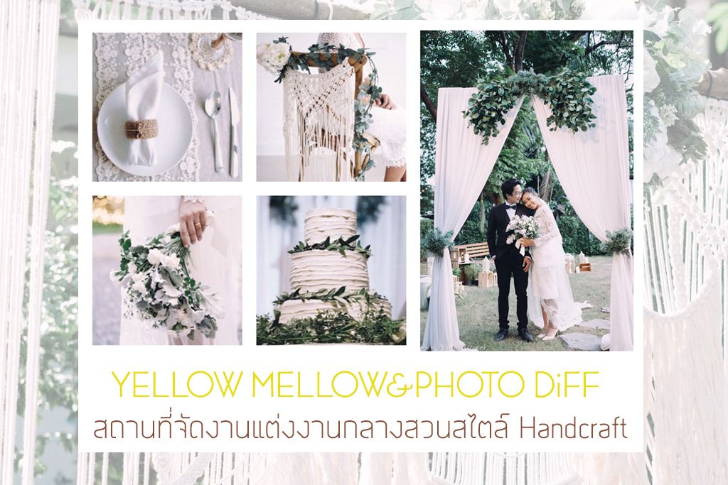 Yellow Mellow + Photo DiFF คาเฟ่กลางสวนสำหรับจัดงานแต่งงานสไตล์ Handcraft ย่านงามวงศ์วาน - แจ้งวัฒนะ