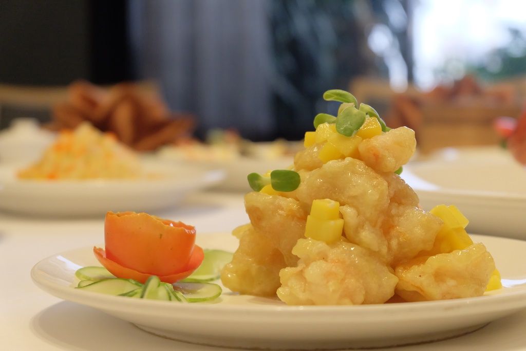 กุ้งทอดครีมสลัดวาซาบิ