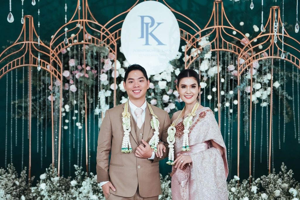 ภาพบรรยากาศงานแต่งงานสุดหวานของ 