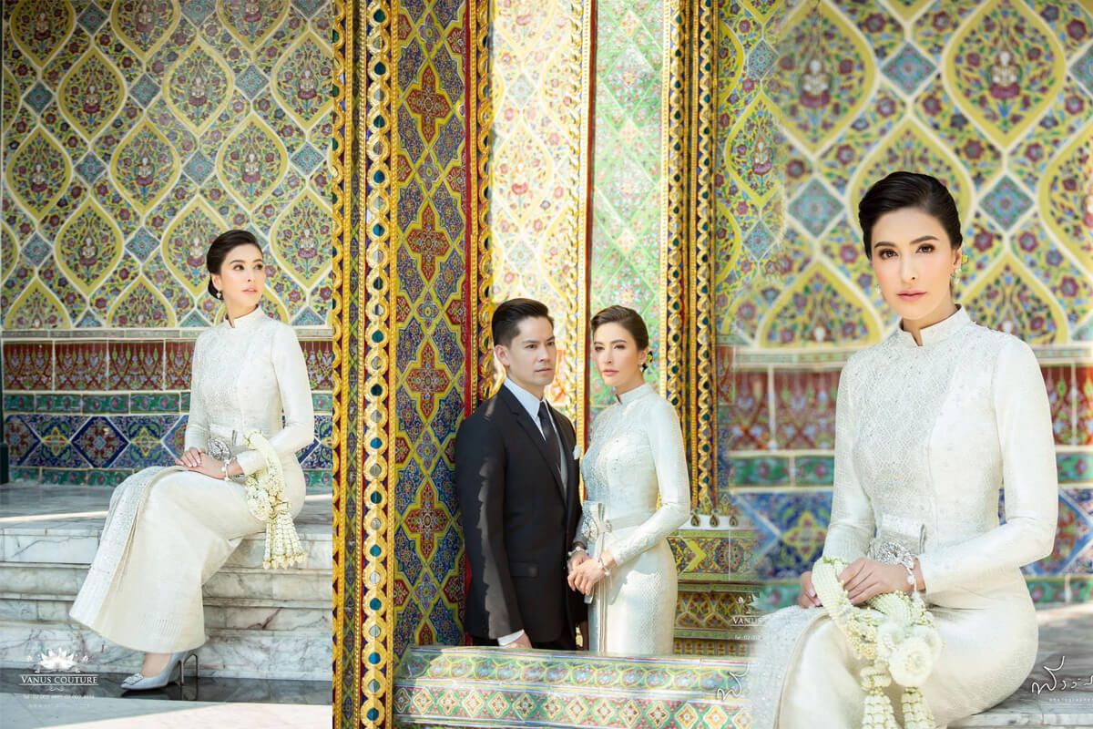 มงคลสมรสแห่งชีวิตคู่ ศรีริต้า ควงคู่ ไฮโซกรณ์ สวมชุดไทยเข้าเฝ้าสมเด็จพระสังฆราช ต้อนรับปีใหม่