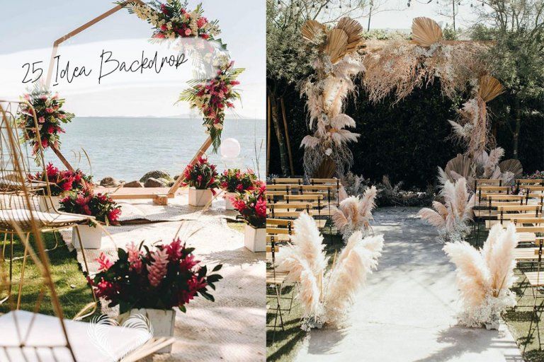 25  ไอเดีย Backdrop สำหรับจัดงานแต่งงานแบบ outdoor