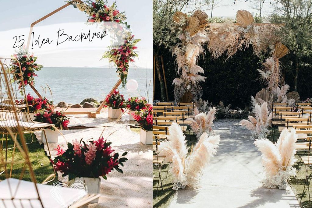 25  ไอเดีย Backdrop สำหรับจัดงานแต่งงานแบบ outdoor