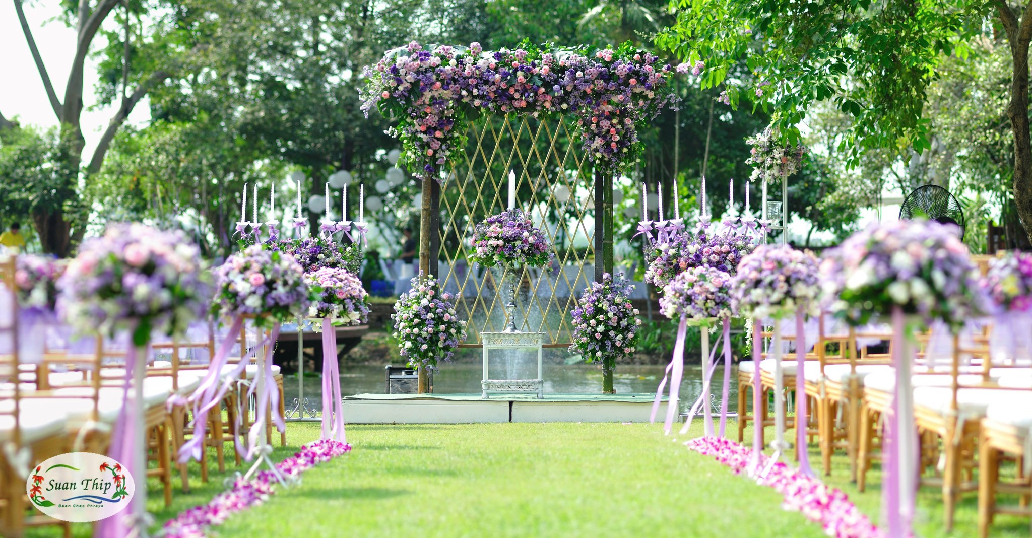 แต่งงานริมแม่น้ำ ที่สวนทิพย์ (Suanthip) ร้านอาหารสไตล์ไทย