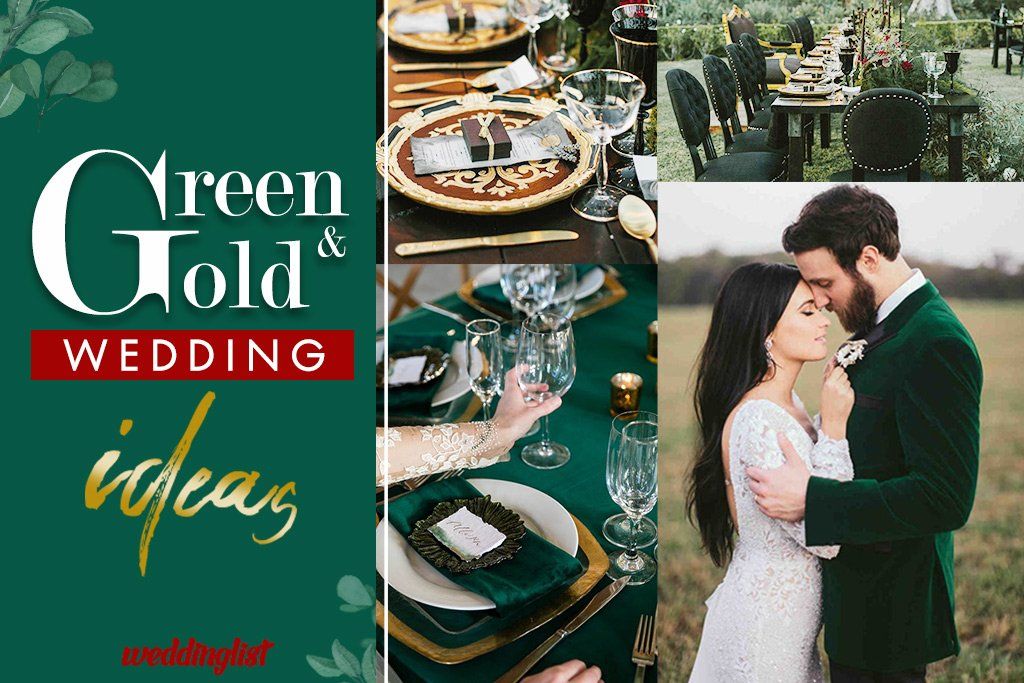 Green and gold wedding idea 1024x683