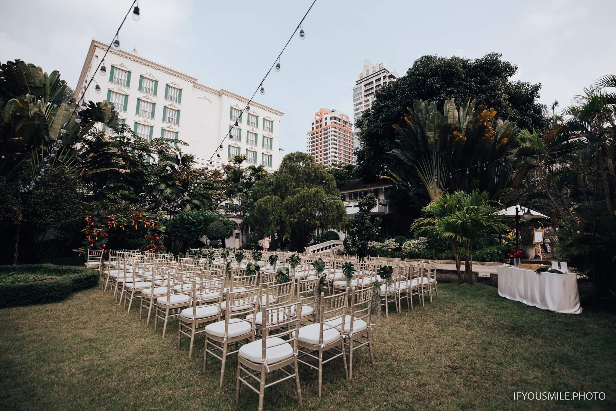 บ้านดุสิตธานี จัดงานแต่งในสวน กรุงเทพ