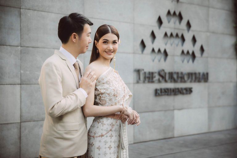 กรุ่นกลิ่นอายพิธีไทย ในท่วงทำนองงานวิวาห์ บรรยากาศแสนหวาน @โรงแรมสุโขทัย กรุงเทพฯ (The Sukhothai Bangkok)