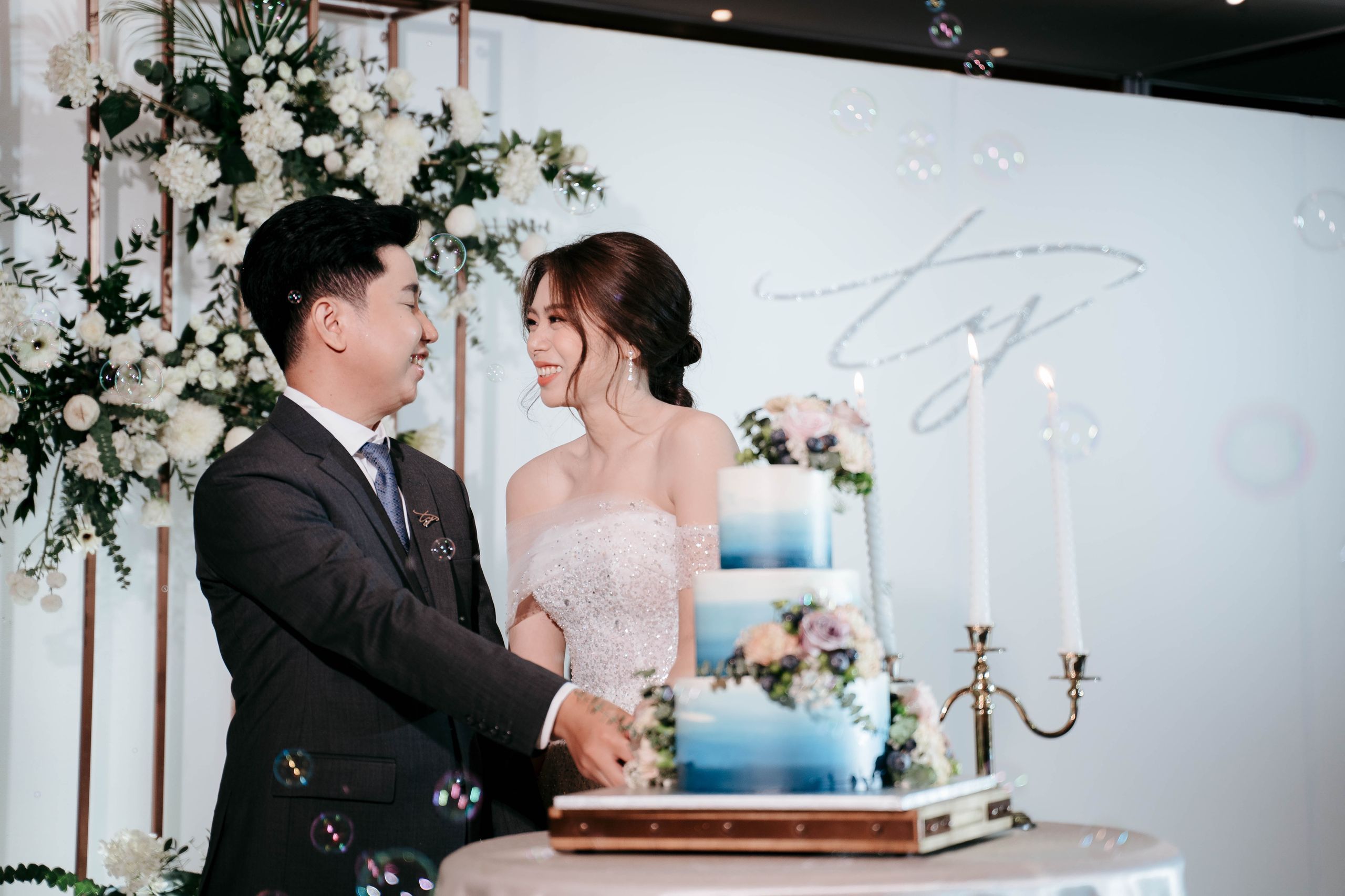 จัดงานแต่งงานธีมน้ำเงิน