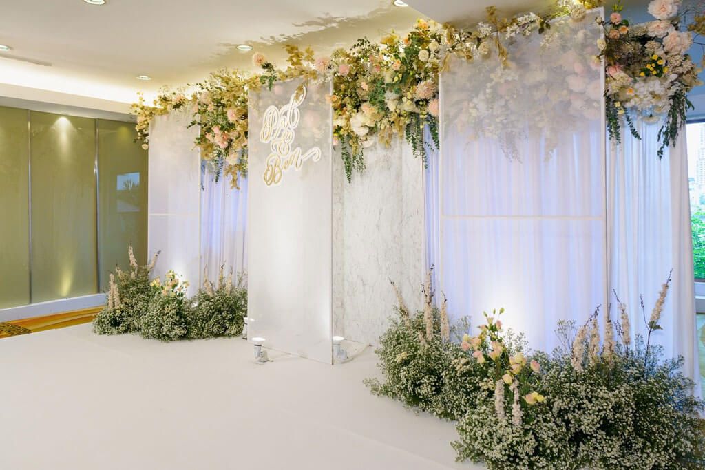 แบ็คดรอปแต่งงาน