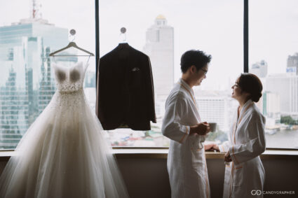 ห้องแต่งตัวบ่าวสาว Millennium Hilton Bangkok สถานที่แต่งงานคลองสาน